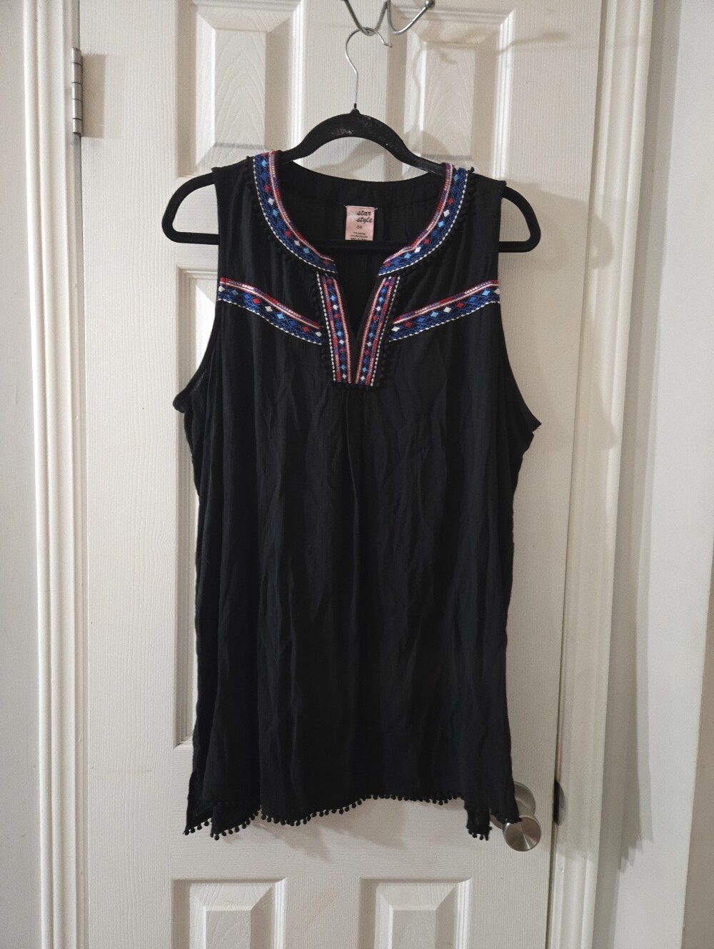 0x sleeveless blouse